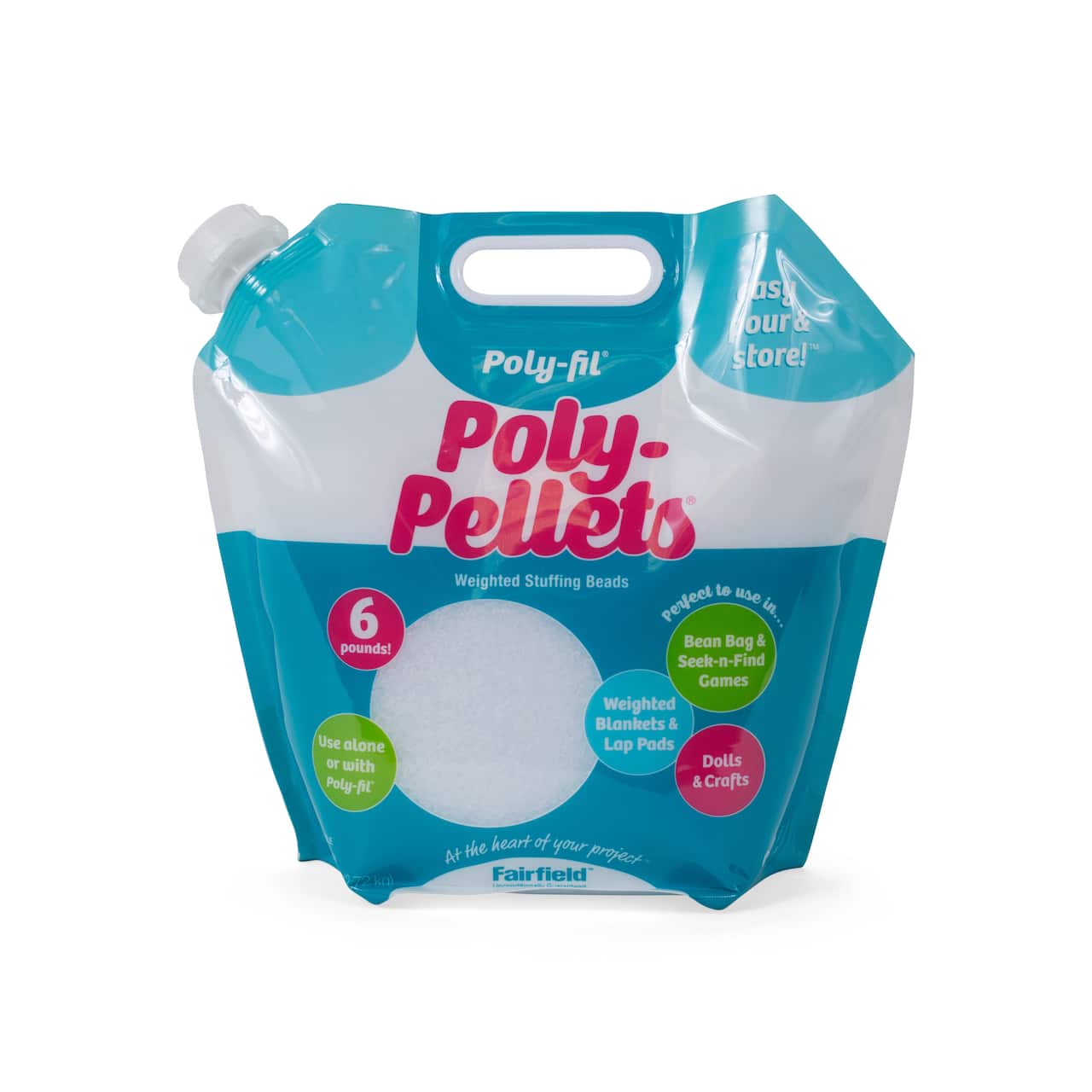 6 Pack: Poly-Fil® Poly-Pellets® 6lb. Weighted Stuffing Beads